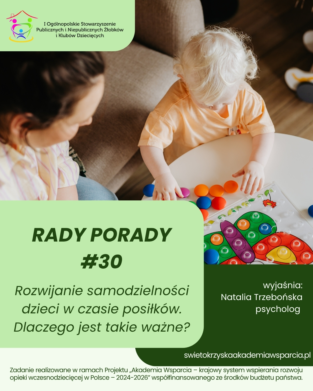 Rady porady #30 – Rozwijanie samodzielności dzieci w czasie posiłków. Dlaczego jest takie ważne?